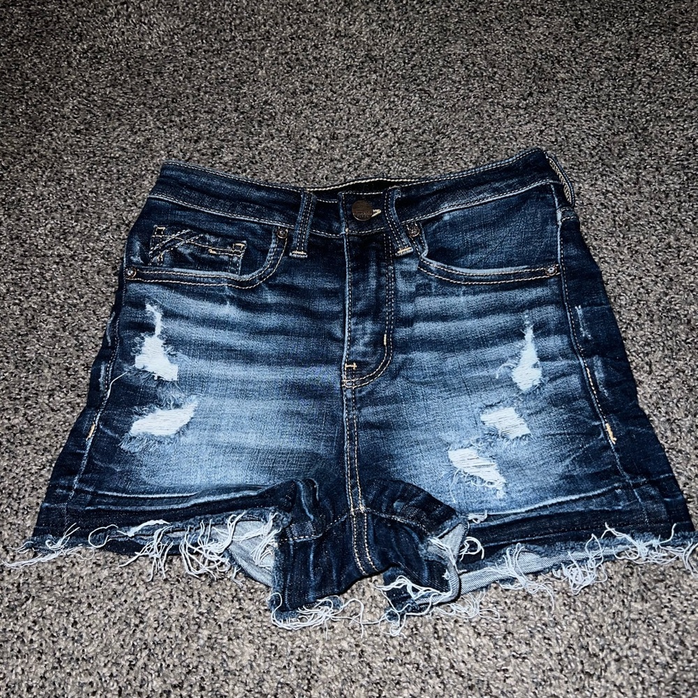 Women’s Buckle Black dark wash shorts